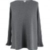 cotton jumper in graphite colour front view