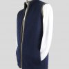 men's gilet navy blue colour