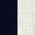Navy Marl / Snow White
