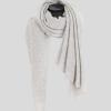 cashmere travel wrap in silver marl colour