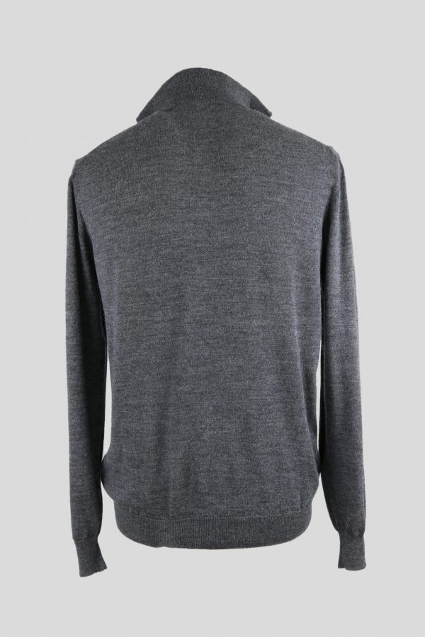 jumper in graphite colour for men back view