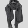 cashmere travel wrap in graphite colour
