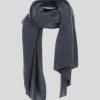cashmere travel wrap in ebony colour