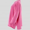 cotton jumper profile view in bubble gum, pink colour