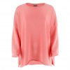 cotton jumper front view in flamingo colour