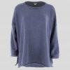 cotton jumper front view in navy colour