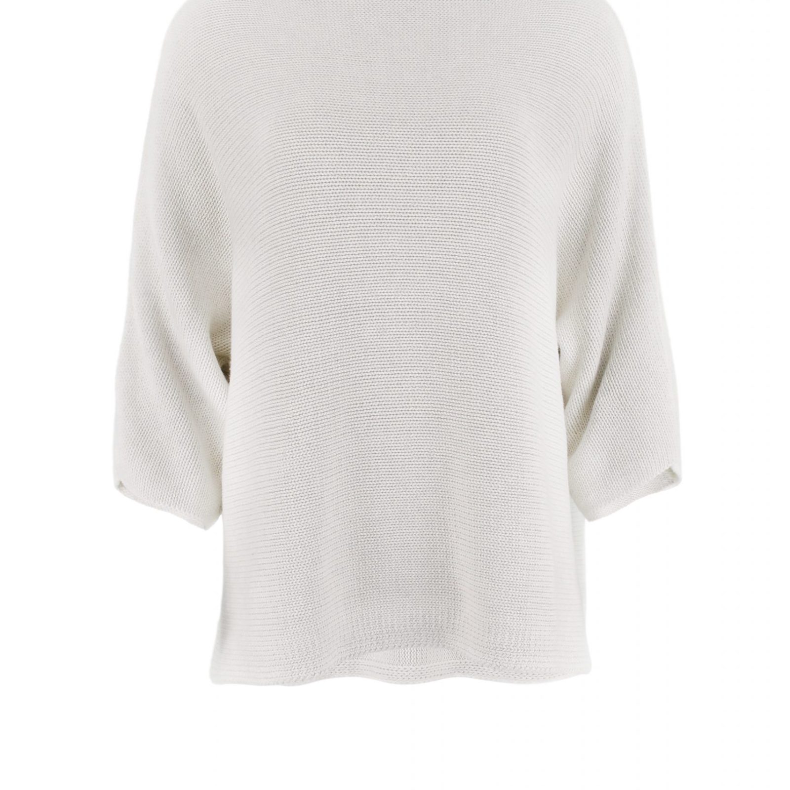 organic cotton jumper in natural colour front view