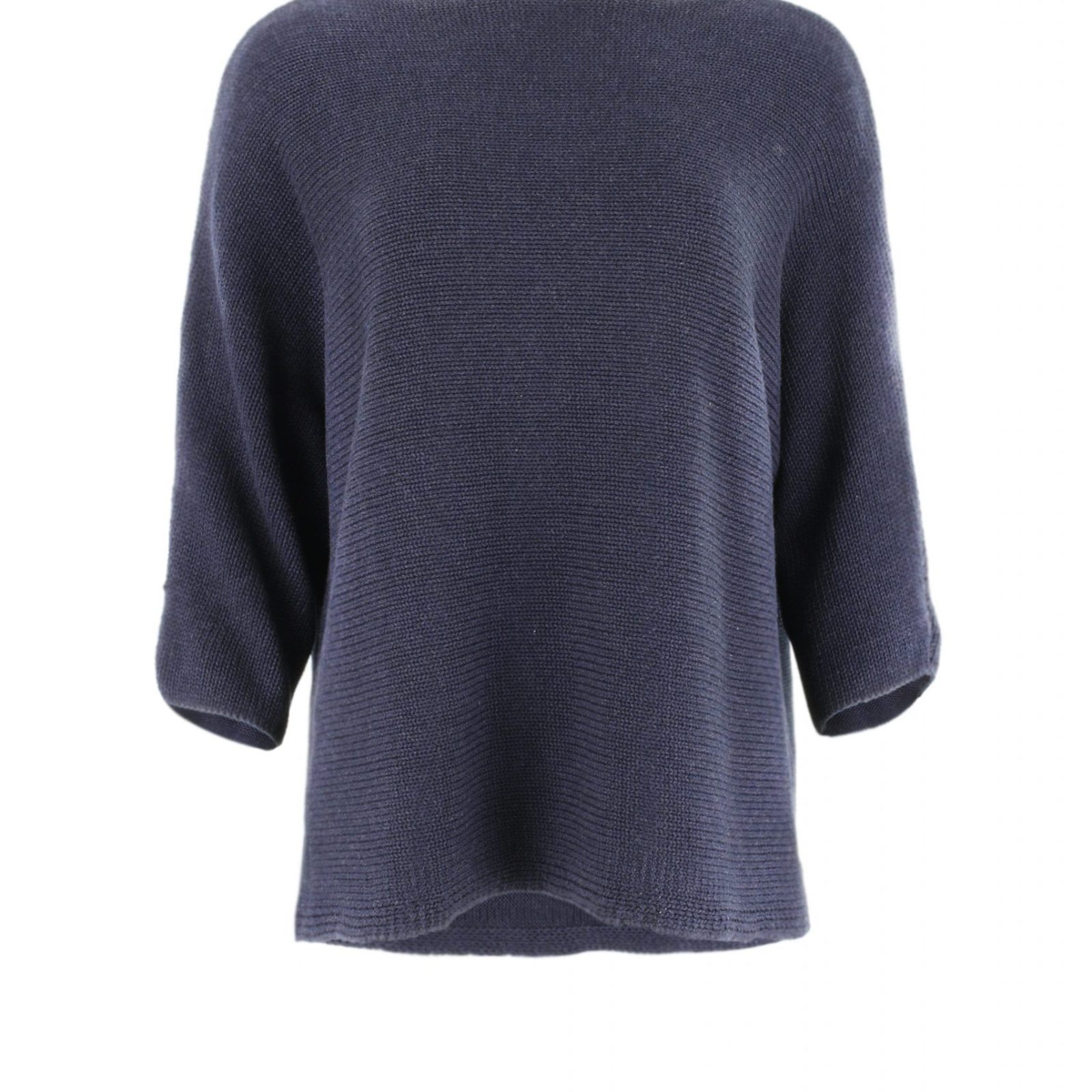 organic cotton jumper in navy colour front view