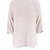 ivy-cotton-jumper-pink-front - Ochre Knitwear organic cotton jumper in pink colour front view