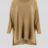 tunic top in olive colour and long sleeves front view