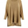 tunic top in olive colour and long sleeves front view