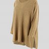 tunic top in olive colour and long sleeves side view