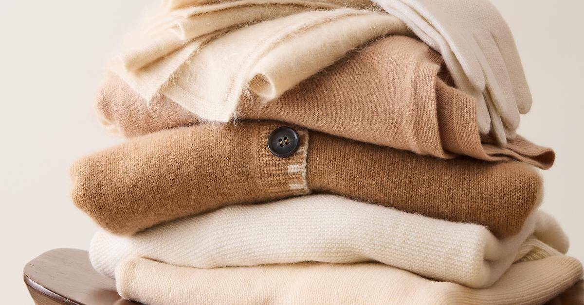 soft cashmere V-neck jumper for women everyday wear piled together