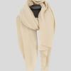 cashmere travel wrap in camel colour