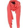 cashmere travel wrap in papaya colour