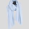 cashmere travel wrap in pearl blue colour