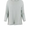 cotton jumper with long sleeves boat neck in mercury colour front view