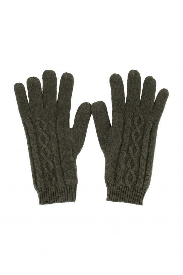 gloves in fir green colour