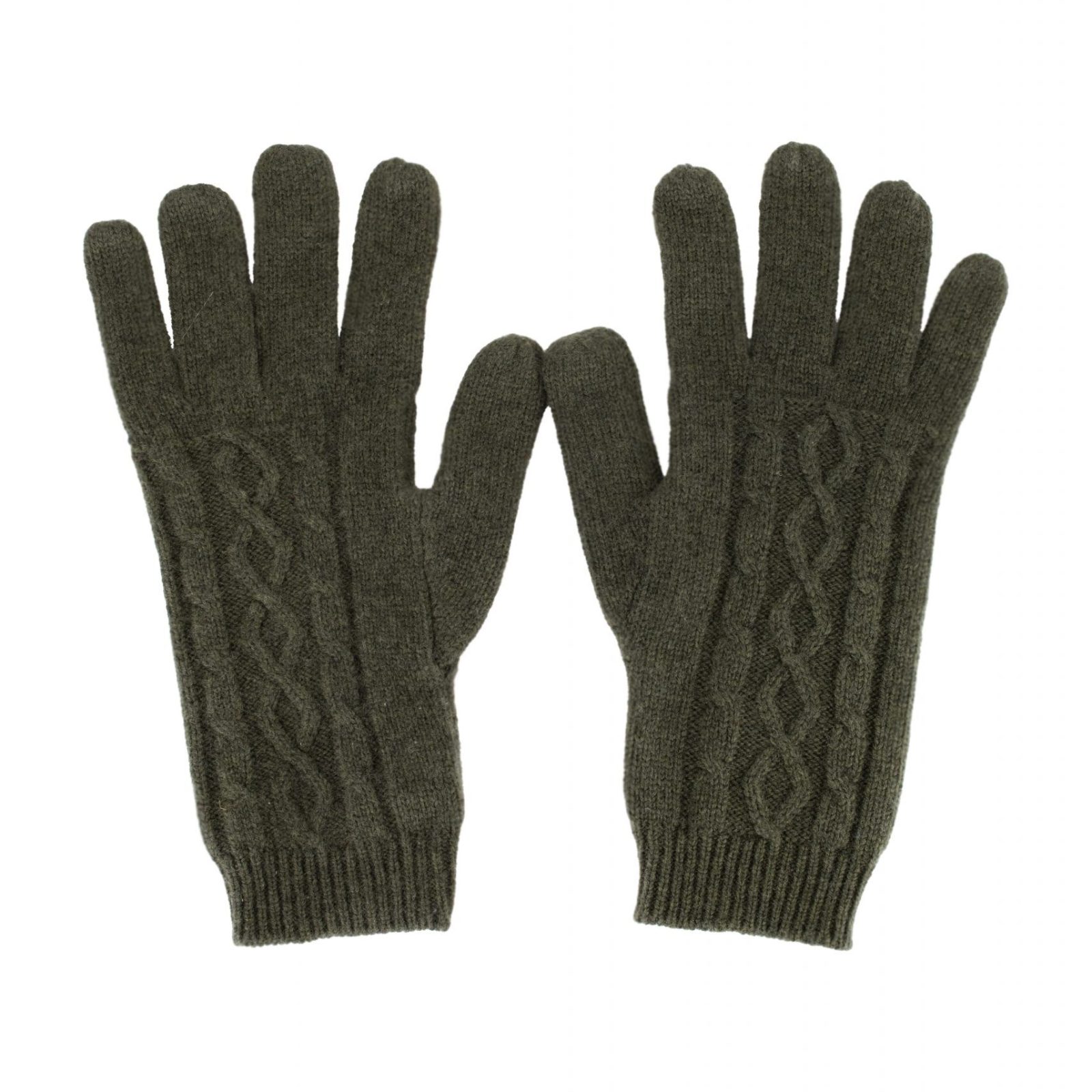 gloves in fir green colour