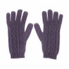 gloves in plum colour