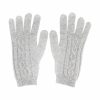 gloves in silver marl colour