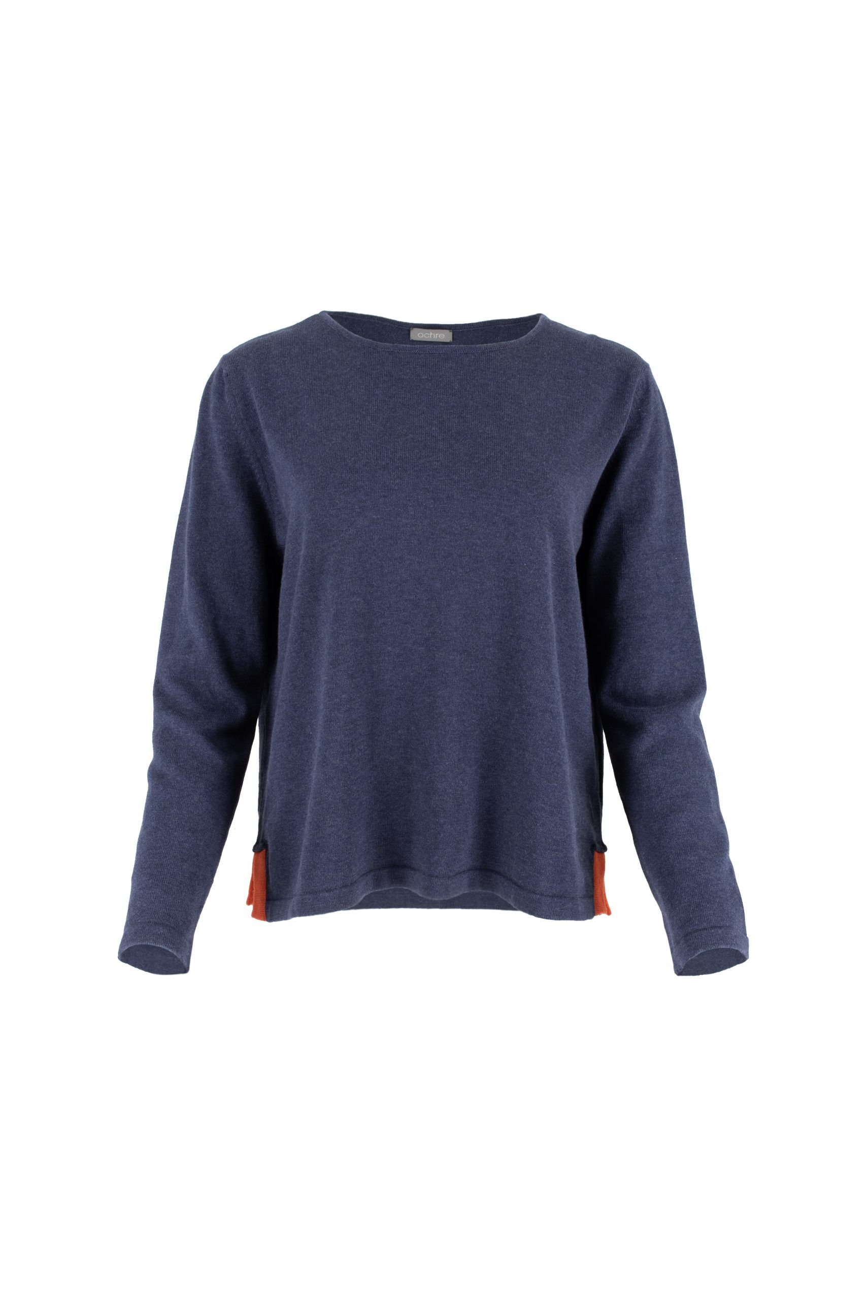 Foss Cotton Jumper - Ochre Knitwear - Organic cotton jumper