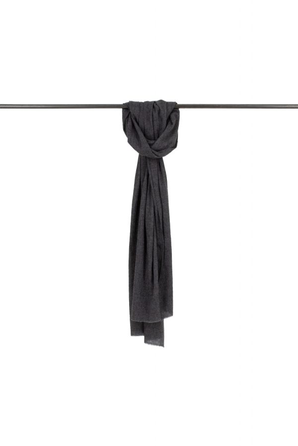 Fine-scarf-graphite-colour - Ochre Knitwear