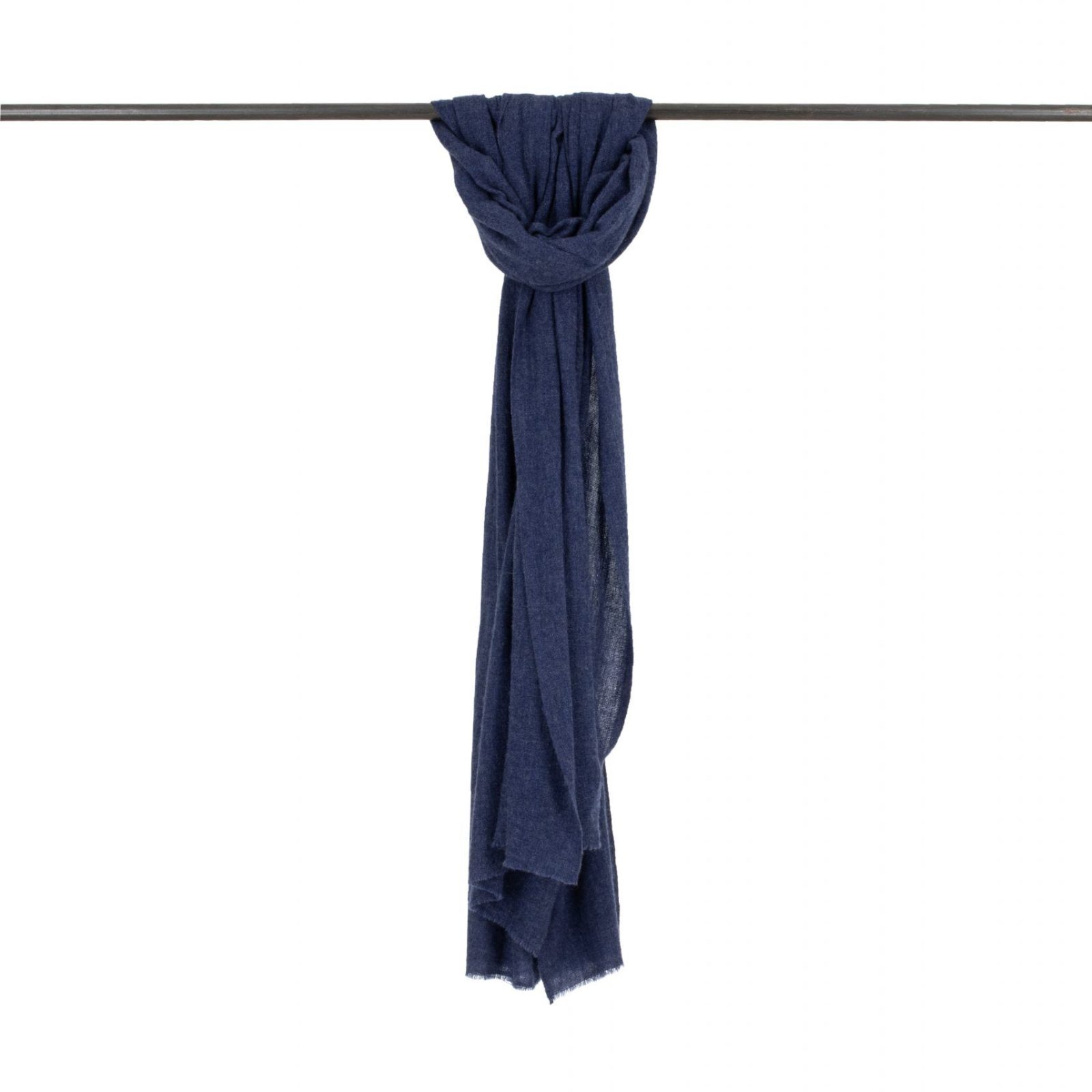 Fine-scarf-navy-colour - Ochre Knitwear