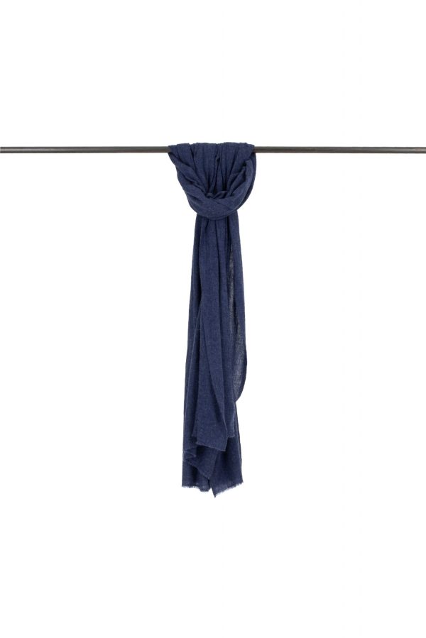 Fine-scarf-navy-colour - Ochre Knitwear