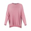 Kitty cashmere blend relaxed jumper with drop shoulders, longer back hem and ribbed back panel detail in soft luxury knit