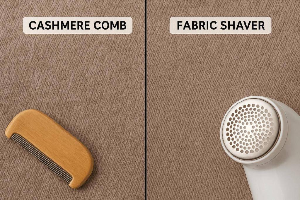 cashmere combe vs fabric shaver