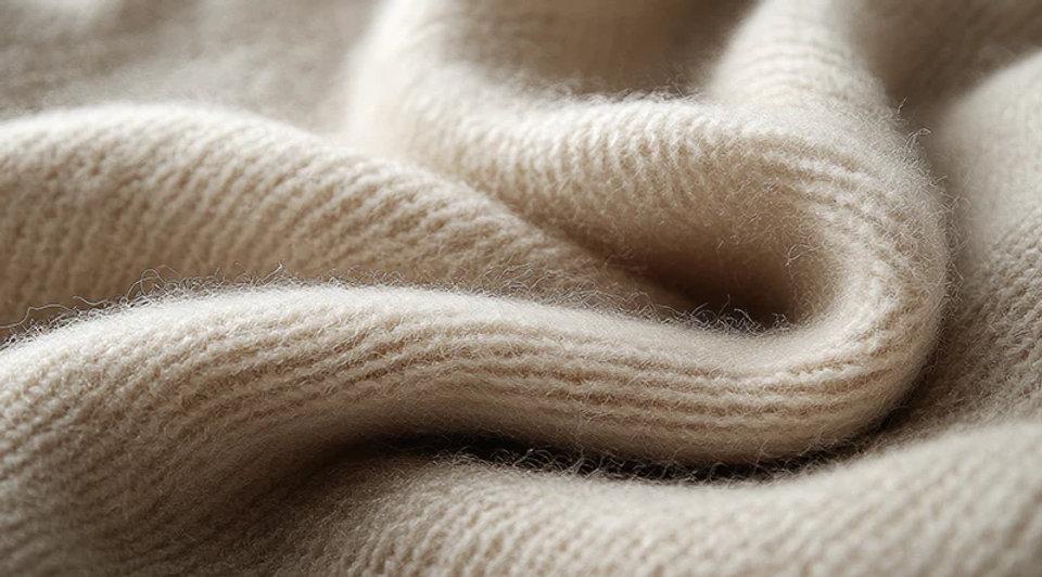 why cashmere is warm but lightweight, sample of light cashmere material