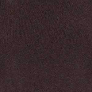 Close-up of dark brown knitted fabric texture, showing soft fibers.