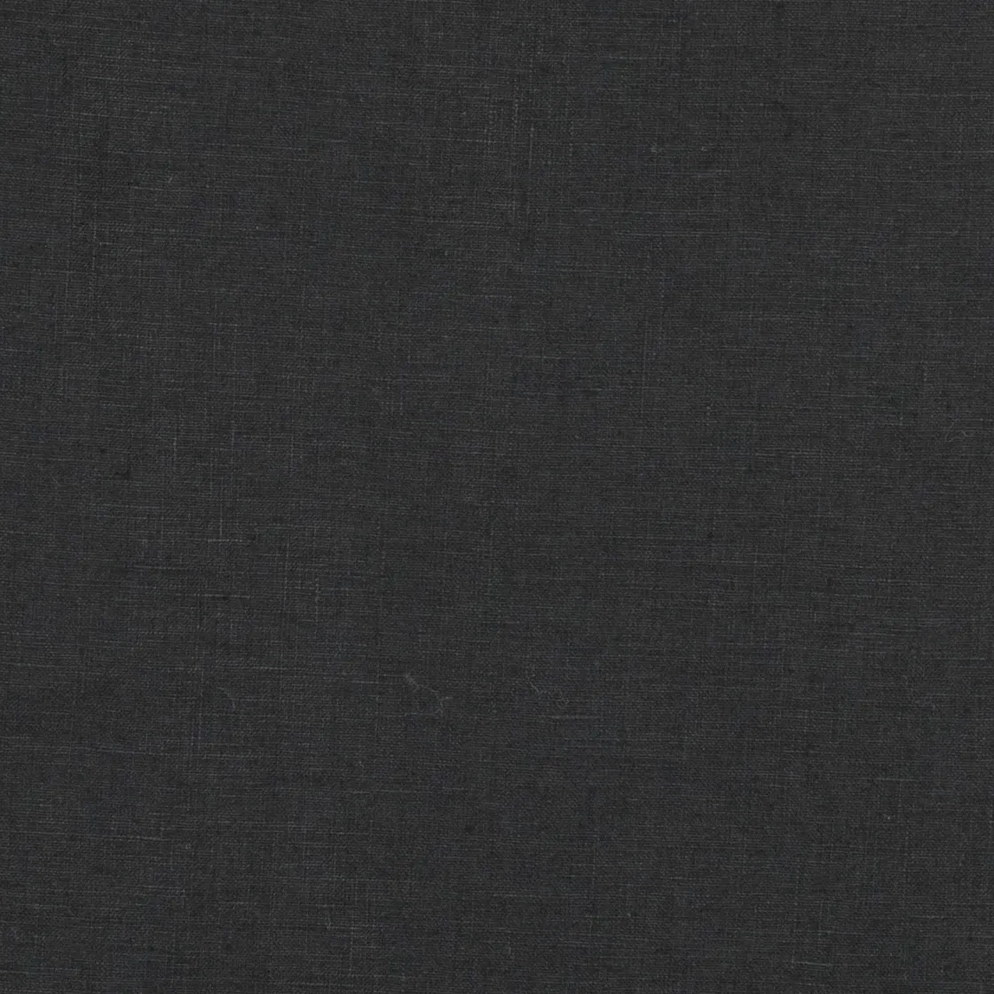 black colour sample of 100% organic linen