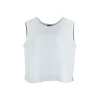 tiree-linen-sleeveless-top-pale-blue-organic-linen - Ochre Knitwear linen sleeveless top with round neckline, neat armholes, shaped front seams and small side splits in pale blue colour