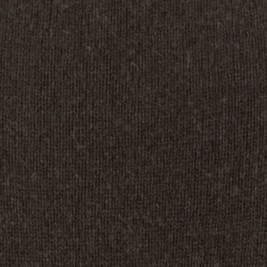 Bitter Chocolate Yak Wool Colour Bitter Chocolate yak wool colour swatch for Ochre Knitwear