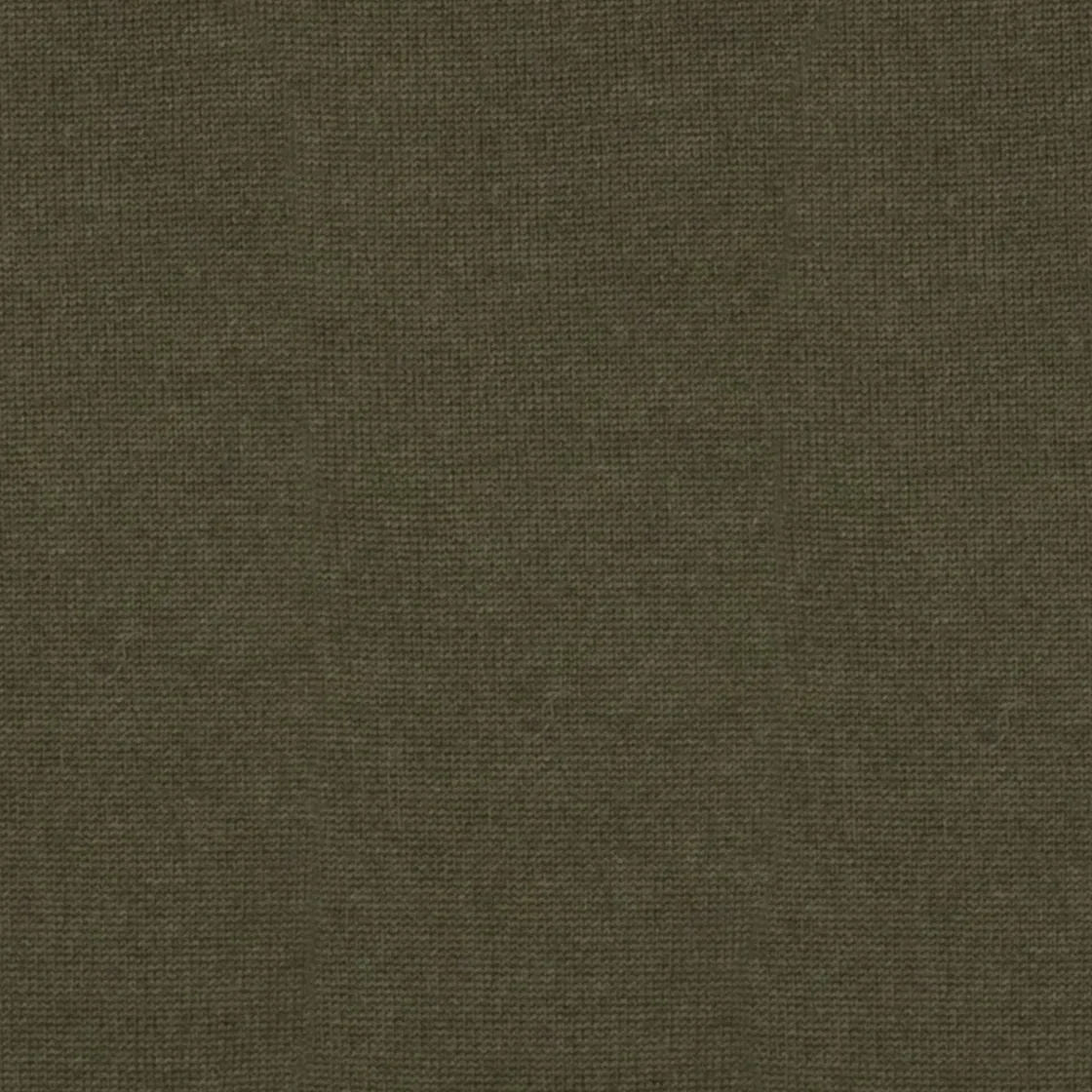 Fir Green Merino Wool Colour Fir Green merino wool colour swatch for James gilet